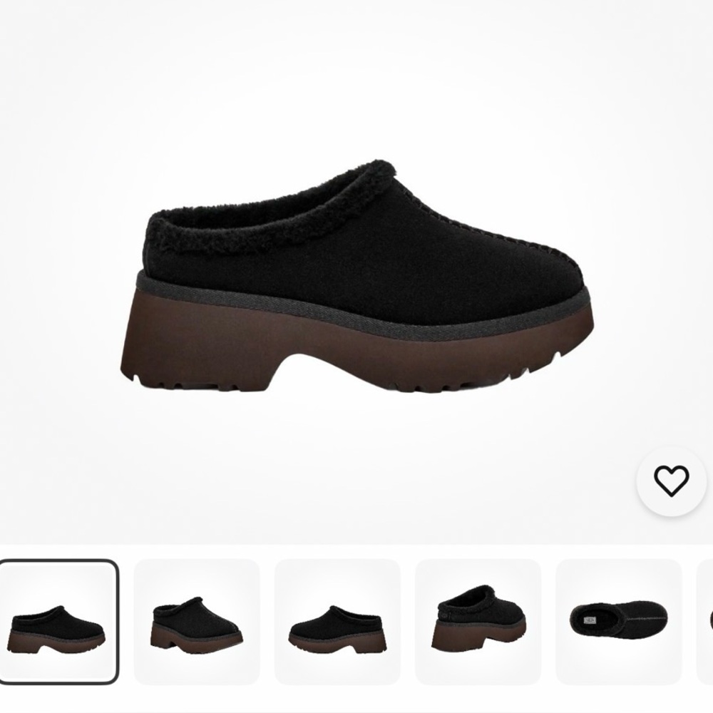 UGG women’s NIB size 7 black, height cozy clog